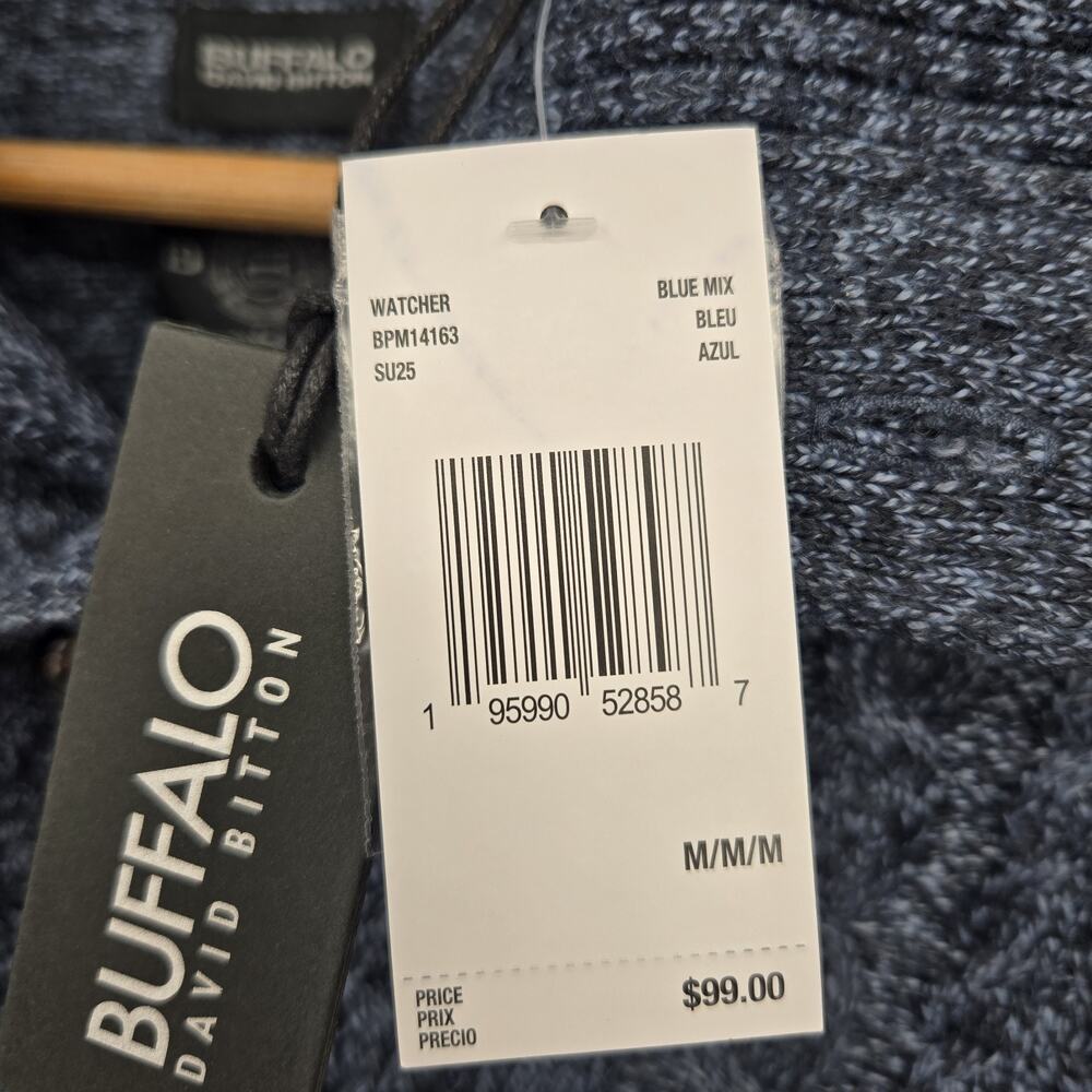 NWT Buffalo David Bitton Watcher Sweater Blue Cabincore Gorpcore Mens Size M - Picture 14 of 14